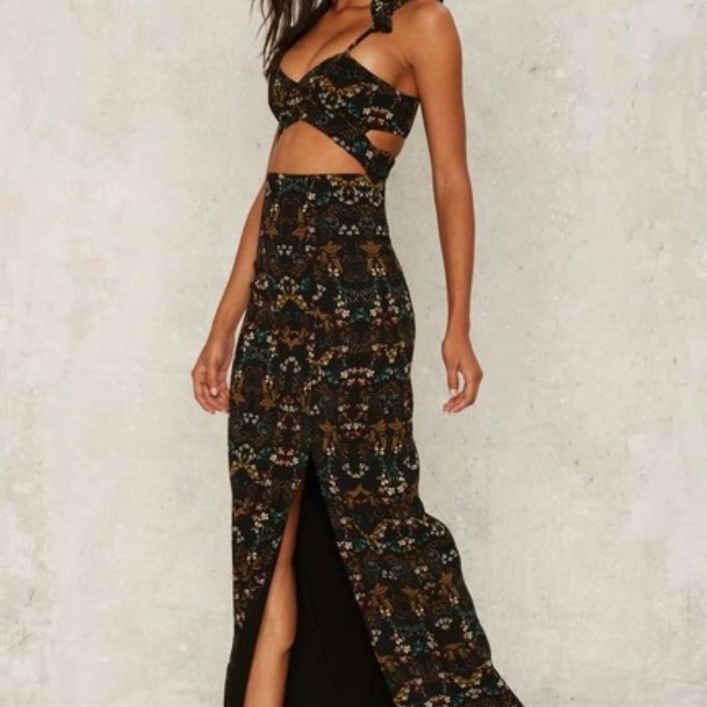 Multicolor Grow Hard Casual Maxi Dress